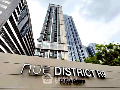 คอนโดให้เช่า : ใกล้ MRT พระราม 9 เพียง 200 ม. คอนโด 1 ห้องนอน ชั้น 30 Nue District R9 (ID 2553104)