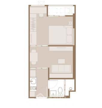 High-Floor 1-BR 30 Sqm ASPIRE Onnut Station, 300m to BTS On Nut (ID 2056130)