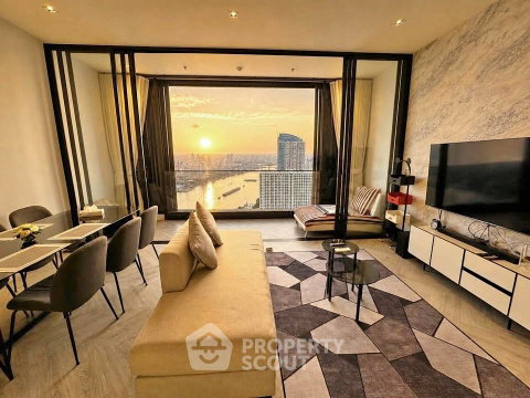 คอนโด 2 ห้องนอน ชั้น 42 Chapter Charoennakhorn Riverside ใกล้ BTS กรุงธนบุรี (ID 2920026)