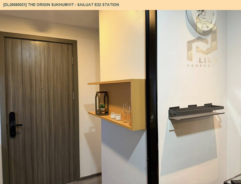 picture DL26060021 Condo for rent, THE ORIGIN SUKHUMVIT - SAILUAT E22 STATION near BTS Sai Luat, ready to move in, call urgently 0638692663 LineID @952jdxxk - 8/17