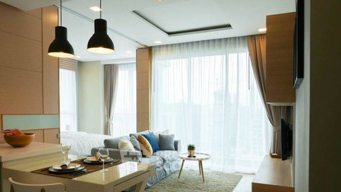 คอนโด 1 ห้องนอน โครงการ Cetus Beachfront ชั้น 25 ใกล้ชายหาดจอมเทียน (ID 1540002)