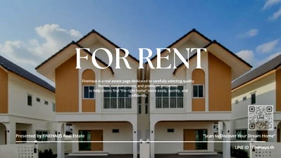 Twin houses for rent San Sai Chiang Mai : R-085 Brand-New Semi-Detached House for Rent** – Never Rented Before Centara Tarasiri Chiang Mai