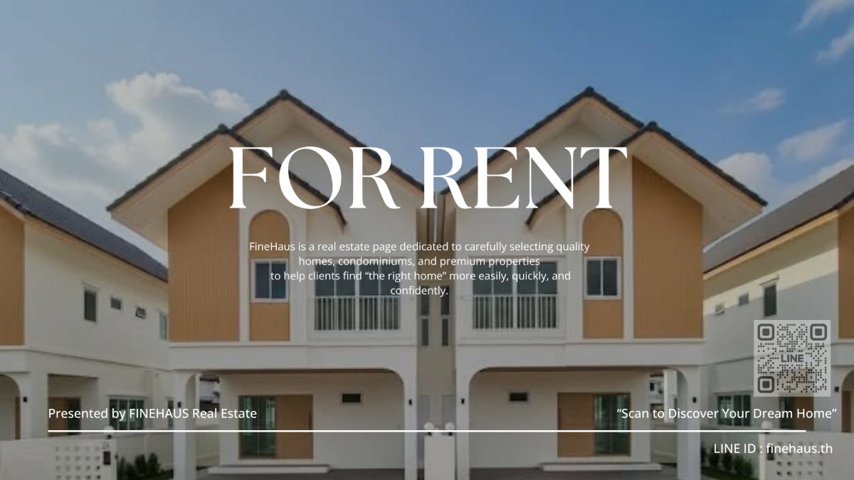 รูป R-085 บ้านแฝดใหม่ให้เช่า ไม่เคยปล่อยเช่า หมู่บ้านเซนธารา ธาราศิริ เชียงใหม่ - รูปที่ 1/17