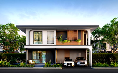 Houses for sale Frost Magical Ice of Siam : Luxury Modern Pool Villa for Sale East Pattaya Spacious Family