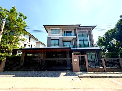 ขายบ้านเดี่ยว : 🔥 ขายบ้านเดี่ยว หลังมุม เชื่อมต่อ MRT สายสีชมพูและทางด่วน 🔥 ภัสสร วงแหวน-รามอินทรา (Passorn Wongwaen-Ramintra)