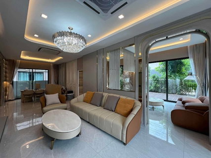 รูปภาพ 📣📣 ให้เช่า BANGKOK BOULEVARD RAMINTRA-SERITHAI 2 บ้านเดี่ยวหรู 2 ชั้น 4 ห้องนอน พร้อมสระว่ายน้ำ (พิมพ์ 0974164645 Line:JKJK4645 แทนการคลิกปุ่มสีฟ้า) 