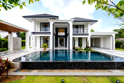 ขายบ้านเดี่ยว : Super Luxury Pool Villa! พูลวิลล่าหรูหลังใหญ่ ใกล้โรงเรียนมงฟอร์ต, ฺABS, Unity