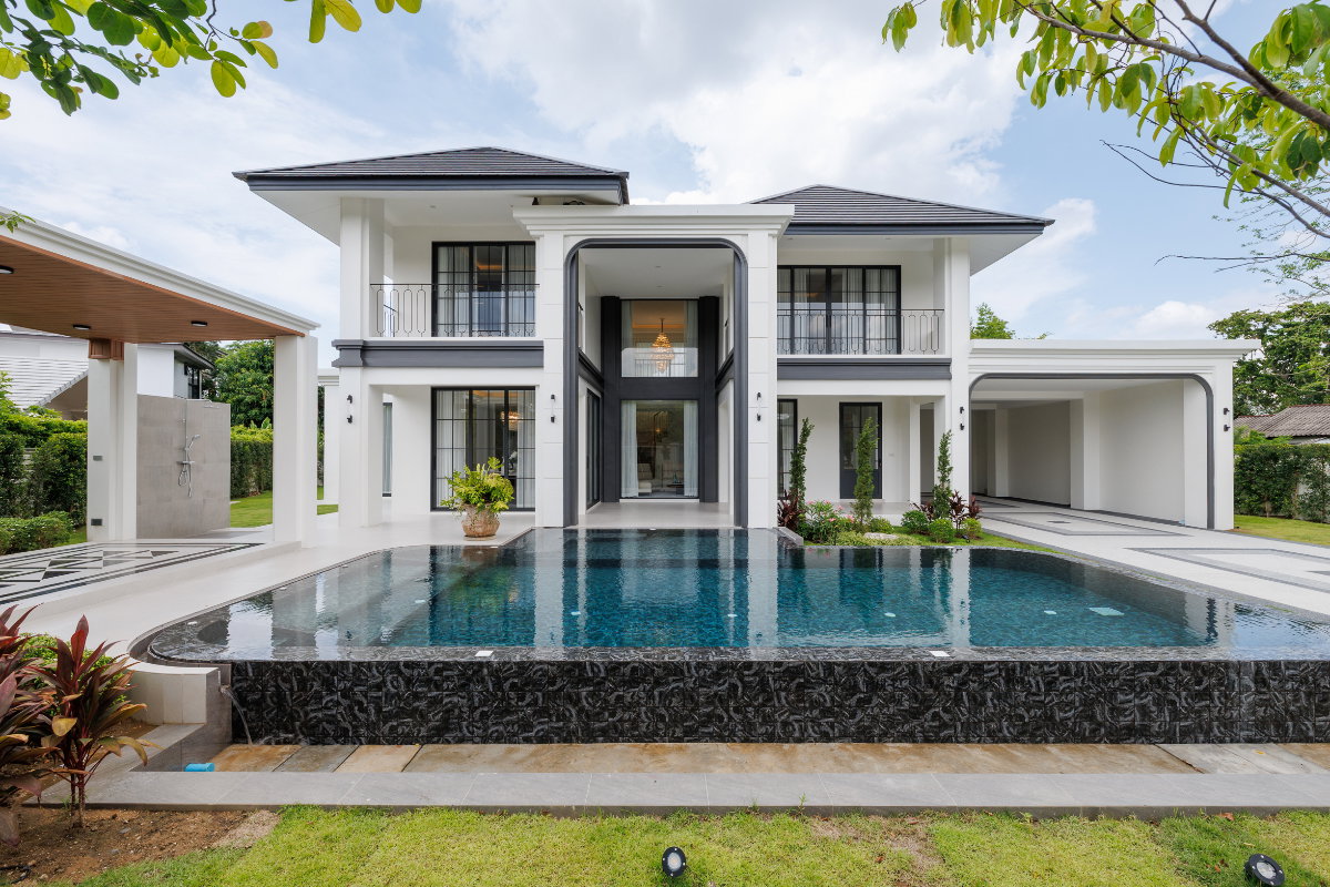 รูป Super Luxury Pool Villa! พูลวิลล่าหรูหลังใหญ่ ใกล้โรงเรียนมงฟอร์ต, ฺABS, Unity - รูปที่ 1/75