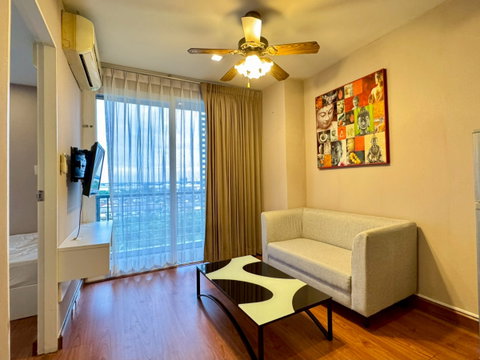 📣 Airlink Residence คอนโดห้องมุม 2 ห้องนอน พร้อมอยู่ | ลาดกระบัง ใกล้สนามบิน ✈️  💰 ค่าเช่า 12,500 บาท/เดือน
