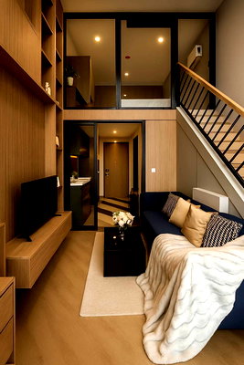 Condos for rent : Condo for rent "The Base Saphanmai" 14th Floor Duplex 48SQM 1Bedroom 1bathroom close to BTS Saphan Mai Station