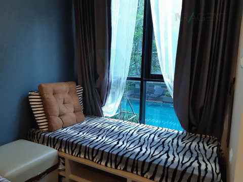📌 For Rent Condo THE EXCEL UDOMSUK Building 1, Floor 3,Studio, Room size 24.00 sqm