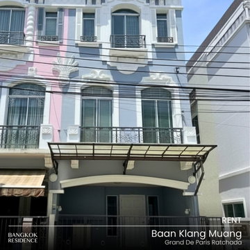 💥 บ้านเช่าหลังมุมทำเลทอง! 🏡 Baan Klang Muang Grand De Paris Ratchada 3นอน 20ตร.ว. 52k ใกล้ SISB เพียงไม่กี่นาที! 🎓💼 ทำเลรัชดา-เหม่งจ๋าย