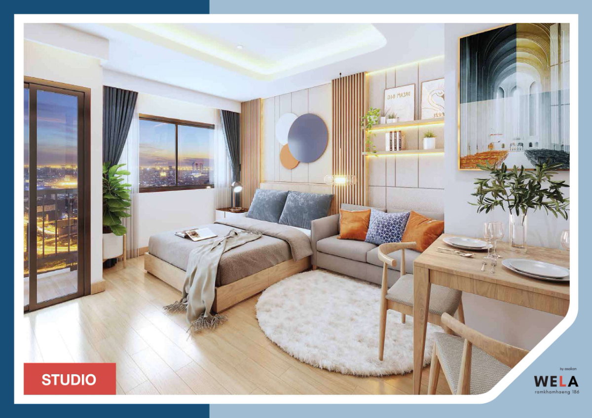 รูป คอนโด WELA รามคำแหง 186, Studio 22 ตรม. ให้เช่า 7500 ต่อเดือน ใกล้ MRT เคหะรามฯ - รูปที่ 12/17