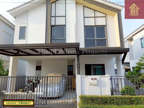 หมู่บ้านเซนส์ บางนา-สุวรรณภูมิ บ้านสวยสภาพใหม่ สไตล์สแกนดิเนเวียน ตกแต่งพร้อมเข้าอยู่