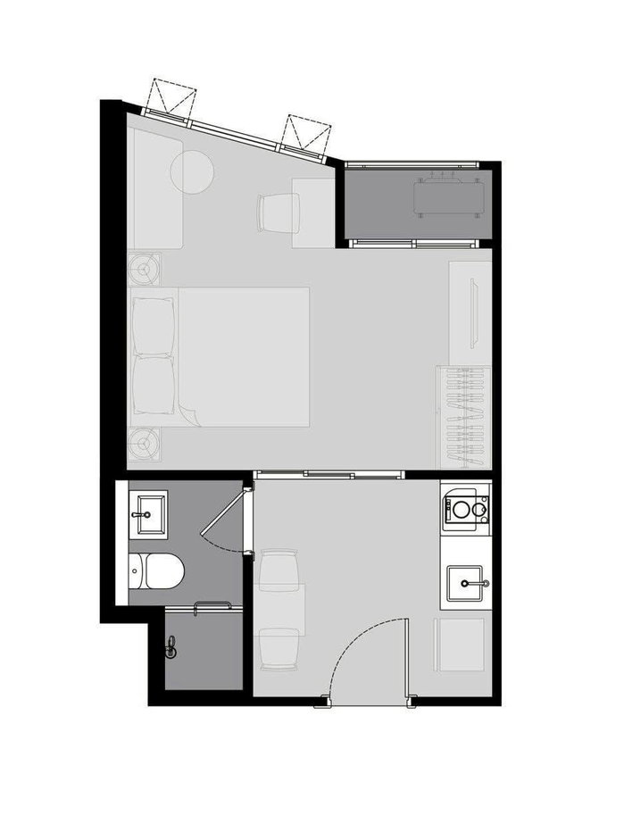 รูป คอนโดชั้น 17 แบบ 1 ห้องนอน LIFE Rama 4 - Asoke ใกล้ MRT Queen Sirikit (ID 2970864) - รูปที่ 6/10