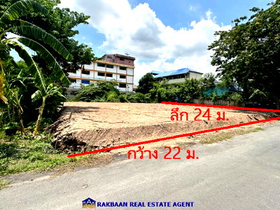 ที่ดิน โรงเรียนนานาชาติเด่นหล้า : ขายที่ดินซอยจุลินท์จัดสรร 4 บางบัวทอง 131 ตร.ว. แปลงสวย 22x24 เมตร ถมสูงกว่าถนน เหมาะสร้างโกดัง,สร้างบ้านพัก