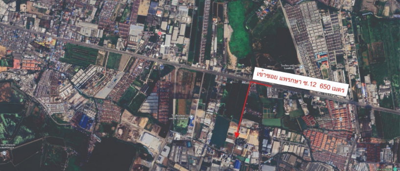 picture  Land for sale, leveled and ready for construction. Beautiful plot, prime location in Phraeksa Soi 12, Samut Prakan Province.  - 3/6
