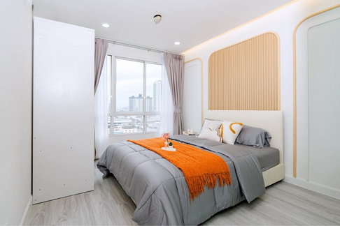 ✅ Cheap condo for sale, large room, 5 minutes to MRT Lam Sali Intersection, near The Mall Bang Kapi ✅ Bangkok Horizon Ramkhamhaeng