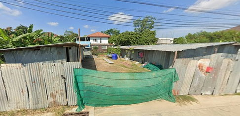 ที่ดินเปล่าถมแล้ว บ้านพักคนงาน ใกล้สี่แยกทศกัณฑ์ 700 ม.ขนาด 165 ตร.ว.ทำเลดี บางแวก89-95 พื้นที่รวม 660 ตร.ม. และร้านสะดวกซื้อ