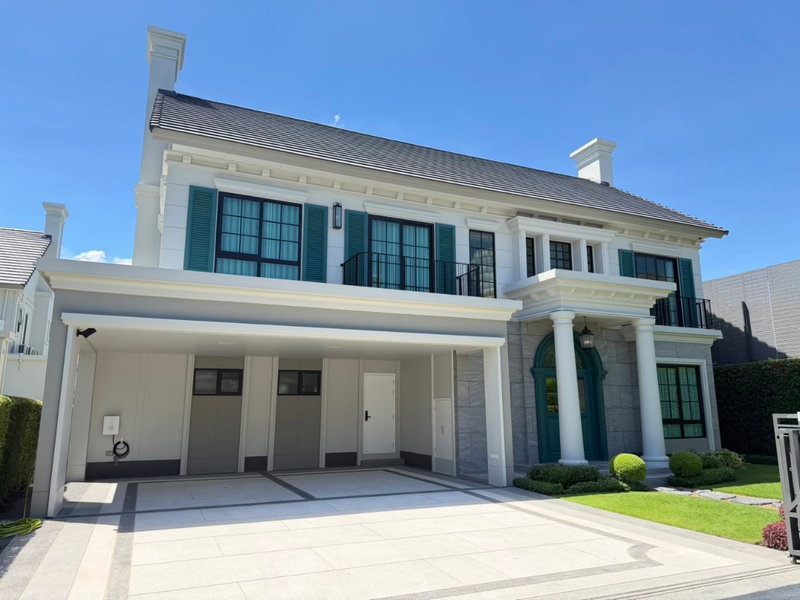 บ้านเดี่ยวให้เช่า : ให้เช่าบ้านเดี่ยว Ultra-Luxury Narinsiri Rama 9 - Krungthep Kreetha บ้านใหม่ไม่เคยเข้าอยู่ วิวทะเลสาบ