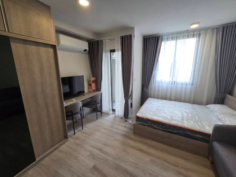 Call : 093-969-2395 Condo Quintara MHy’GEN Ratchada-Huai Khwang @MRT Huai Khwang 350 Meters 23.42 sq.m 4th floor Pool View, Fully furnished