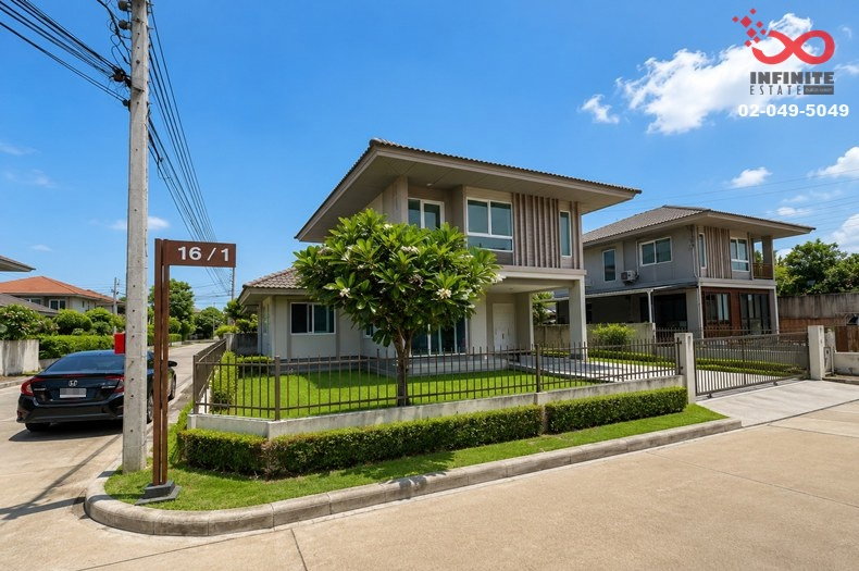 ขายบ้านเดี่ยว : ขายบ้านเดี่ยว 2 ชั้น คณาสิริ วงแหวน-พระราม 5 ถนนนครอินทร์ กาญจนาภิเษก บางม่วง-บางคูลัด (พระเงิน) 