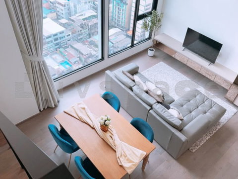 ▚ LK113ツ [RARE ITEM] ให้เช่า! Park Origin Ratchathewi - Duplex 3 นอน ห้องใหญ่ ชั้นสูง สภาพป้ายแดง ใกล้ BTS ราชเทวี