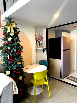 Condos for rent : Condo for rent "Origin Plug &Play Ramkhamhaeng Triple Station"15th floor 32SQM duplex-style 1 bedroom 1 bathroom fully furnished.