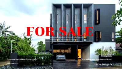 Houses for sale North Chiang Mai University : SS-134 🔥 Brand new pool villa for sale ✨ Luxurious 3-story house with private swimming pool. Prime location near Kad Farang, Hang Dong