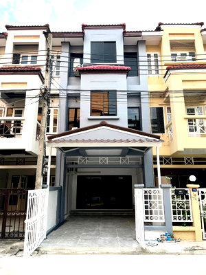 เช่าโฮมออฟฟิศ แจส กรีน วิลเลจ คู้บอน : 𝐅𝐎𝐑 𝐑𝐄𝐍𝐓 - ทาวน์โฮม 3 ชั้น(เลียบทางด่วนรามอินทรา) 