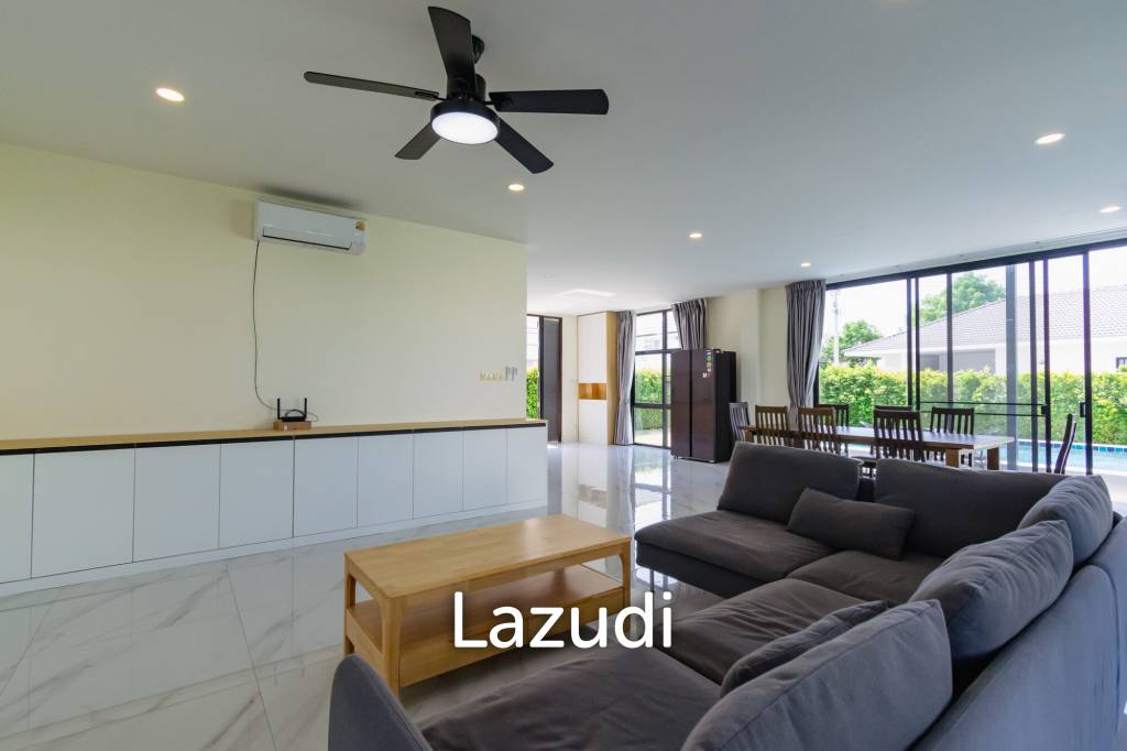 รูป 214 sqm modern 2 storey villa in Amity Lakes Hua Hin - รูปที่ 4/26
