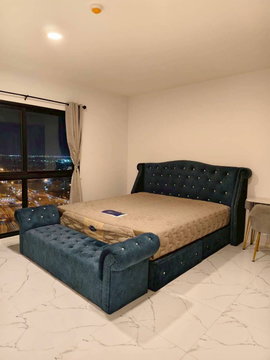 A SPACE MEGAN 1, 2 bedrooms, 1 bathroom, 60 sq m, 32nd floor. Rent 23,000 THB/month. Call/Line 0636262722