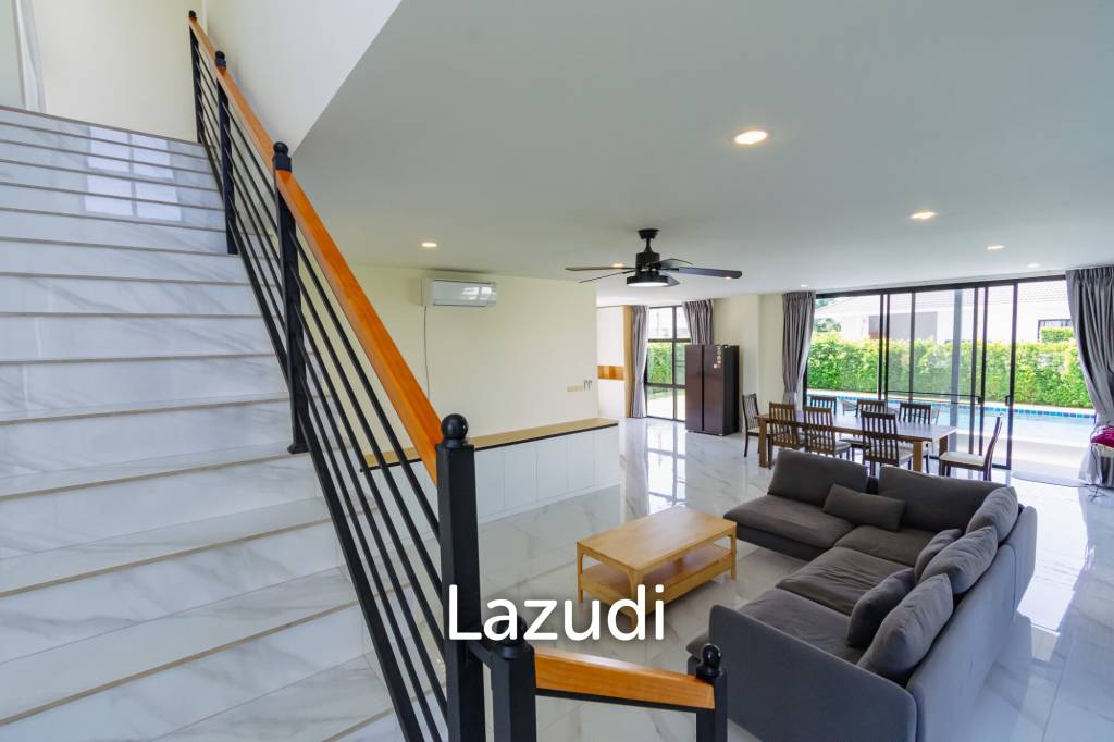รูป 214 sqm modern 2 storey villa in Amity Lakes Hua Hin - รูปที่ 7/26