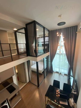 For Rent Condo IDEO NEW RAMA 9 Building 1, Floor 24,Duplex 2 bed room, Room size 24 sqm