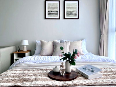Condos for rent : Condo for rent "Atmoz Oasis Onnut" Building C, 4th floor, 26 sq.m., 1 bedroom, 1 bathroom.