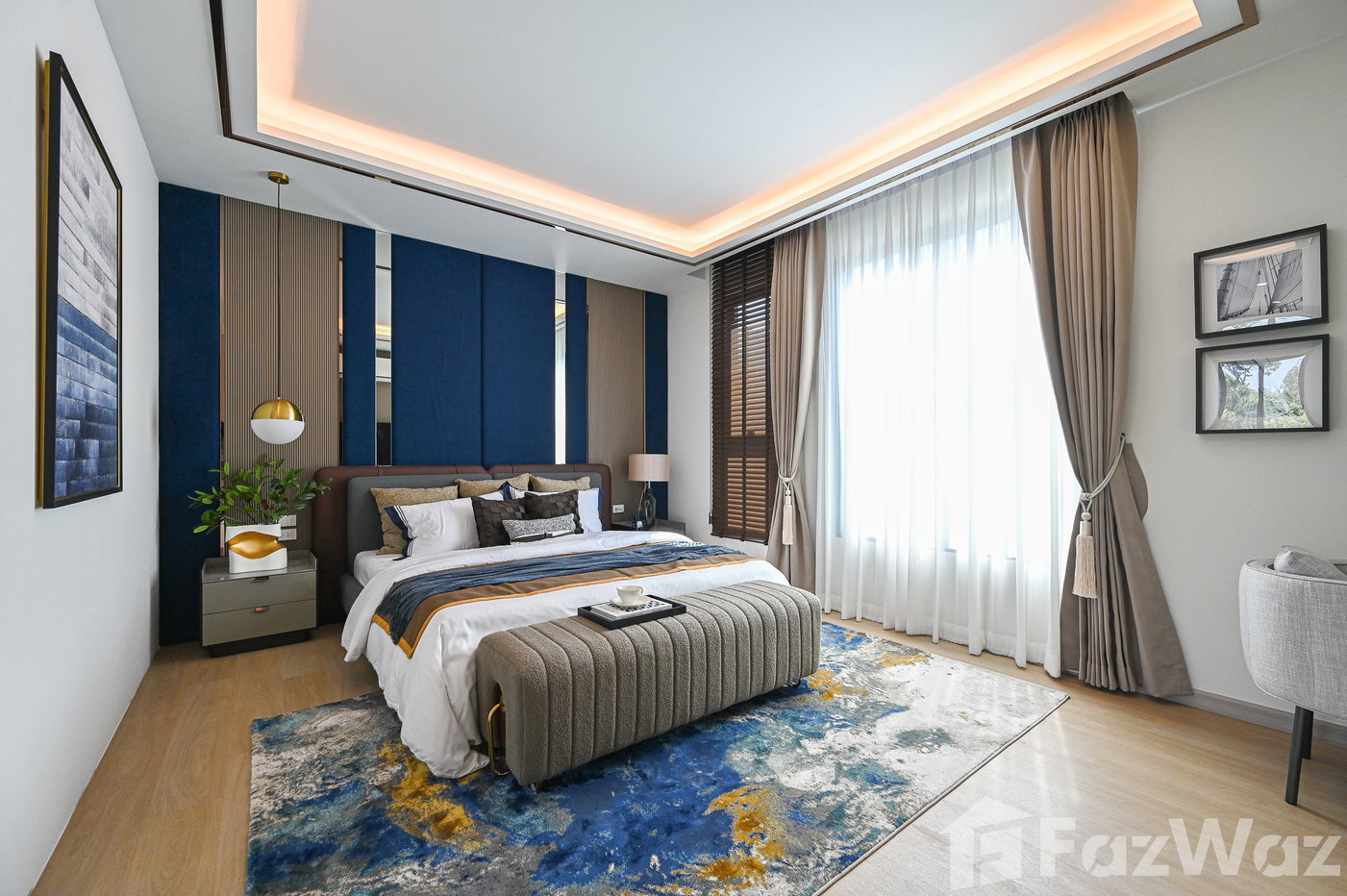 รูป พรีเมียมทาวน์โฮม 3 ชั้น สไตล์ โมเดิร์น คลาสสิค 5659777 - รูปที่ 8/18