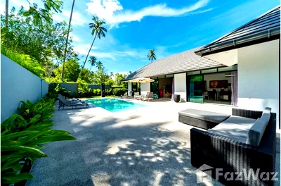 Houses for rent Surat Thani : Modern 3-Bedroom Pool Villa for Long-Term Rent in LamaiEnjoy 6415713