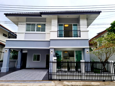 บ้านเดี่ยว ลาดพร้าว 107 : ขายบ้านเดี่ยว 2 ชั้น ลาดพร้าว101 พื้นที่ 50.10 ตรว. รีโนเวทใหม่ หมู่บ้านวาสินีแกรนด์โฮม กทม ใกล้รถไฟฟ้า 