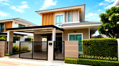 เช่าบ้านเดี่ยว ชลบุรี : ให้เช่าบ้านเดี่ยวหลังใหญ่ 4 นอน ม.ไลฟ์การ์เด้นท์โฮม โรงโป๊ะ บางละมุง