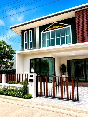 เช่าทาวน์โฮม ปลวกแดง : ให้เช่าทาวน์โฮมหลังใหญ่ หลังริม ม.ดิเอ็กซ์ตร้า มาบยางพร ระยอง