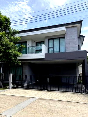 เช่าบ้านเดี่ยว ถนนจตุโชติ : MHR170 ปล่อยเช่าบ้านเดี่ยวหรู เดอะซิตี้ วัชรพล ฟังก์ชัน 4 ห้องนอน 5 ห้องน้ำ แอร์ทั้งหลัง ตรงข้ามบิ๊กซีฟู้ดเพลส ส่วนกลางครบครันพร้อมระบบ KATSAN