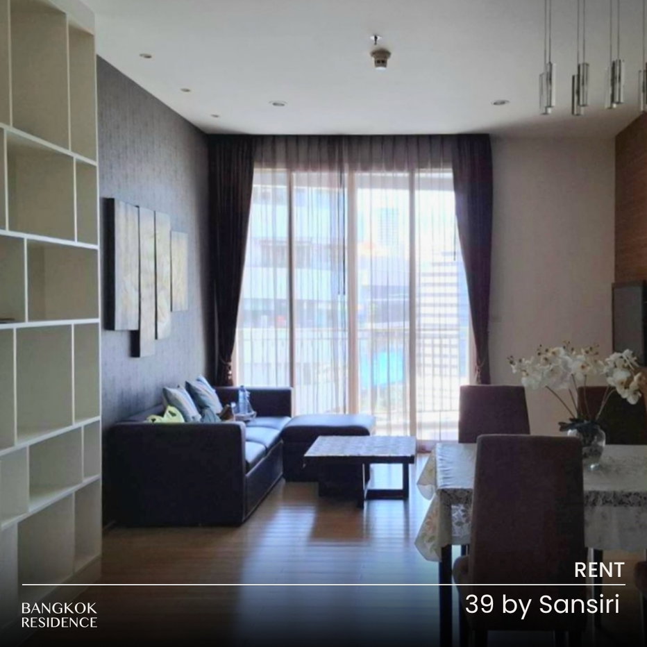 รูป เช่าคอนโด 🔥 39 by Sansiri 2นอน 77ตร.ม. 45k 🔥 เช่าด่วน! ราคาดีที่สุดใกล้ BTS พร้อมพงษ์ - รูปที่ 1/8