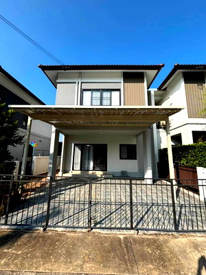 ขายบ้านเดี่ยว : ขายบ้านแฝดหลังใหญ่  โครงการ กาญกนกวิลล์ 21 สันทราย เชียงใหม่ (H487) T.0946511456