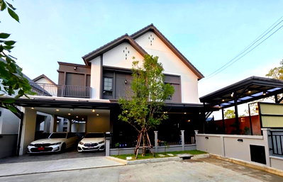 บ้านเดี่ยว สนามบินสุวรรณภูมิ : ND0817 ✨ขาย บ้านหรู 🏡 หมู่บ้านเซนโทร บางนา Centro บางนา ตกแต่งบิ้วอินครบ✨