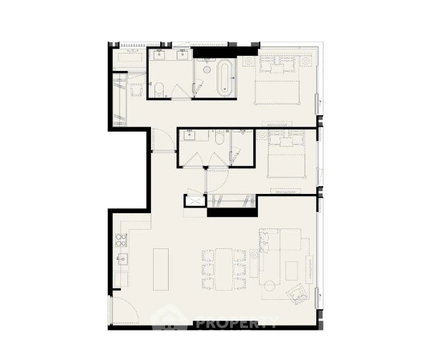คอนโด 2 ห้องนอน ชั้น 16 ROMM CONVENT ใกล้ BTS ศาลาแดง (ID 2995817)