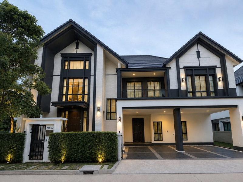 บ้านเดี่ยวให้เช่า : เช่า The city bangna 2 pool villa