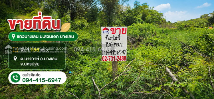 รูป ขายที่ดินแถวบางเลน ม.สวนเอก 156 ตรว. ต.บางภาษี อ.บางเลน จ.นครปฐม - รูปที่ 2/11