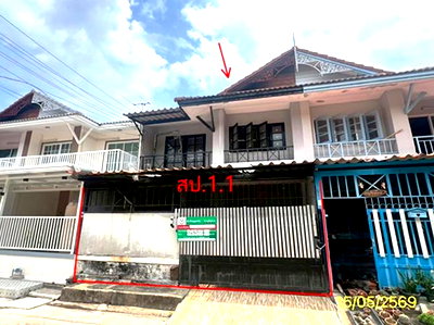 ทาวน์โฮม นนทบุรี : ทาวน์เฮ้าส์ 18 ตร.วา บ้านพฤกษา 3 บางบัวทอง นนทบุรี 1.2M