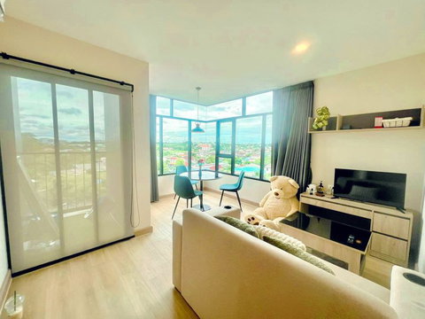 ขายคอนโด The Indeed เก้ากิโล-ศรีราชา ห้องมุม วิวเมืองสวย ทำเลดี