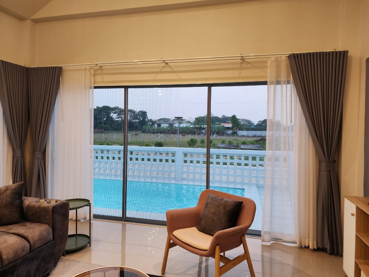 รูป ปล่อยเช่า Pool Villa ส่วนตัว โซนหางดง–บ้านถวาย เชียงใหม่ ตกแต่งเฟอร์นิเจอร์ครบ พร้อมเข้าอยู่ ใกล้กาดฝรั่ง-RW008045 - รูปที่ 9/16